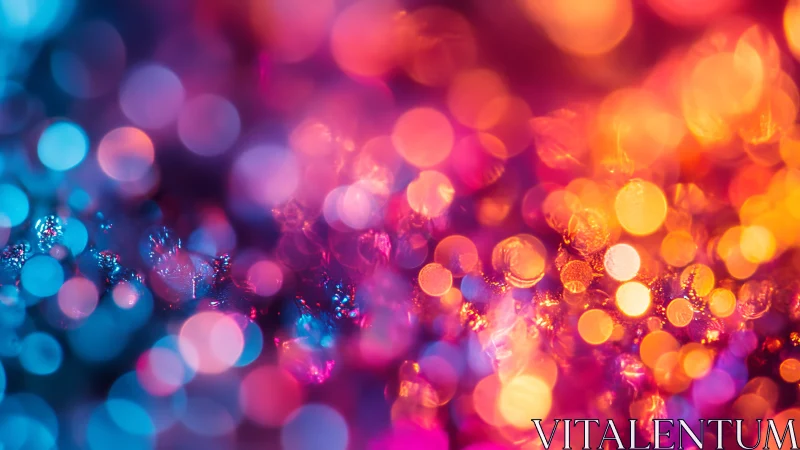 Colorful bokeh light gradient with vivid neon glow.