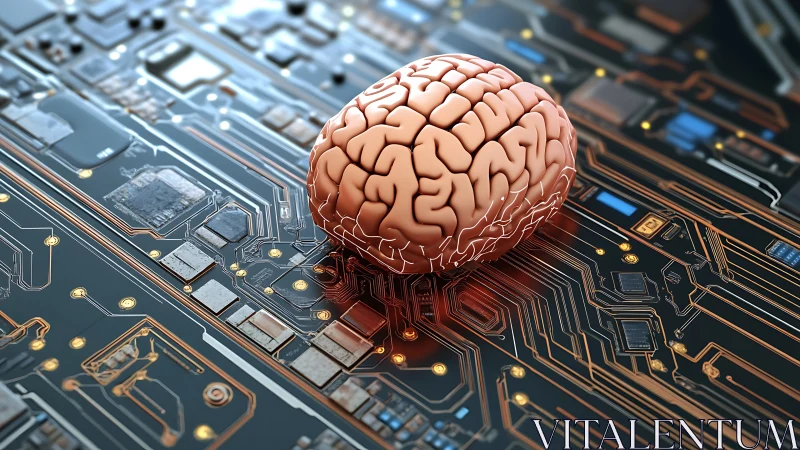Human brain model rests on detailed electronic circuit board