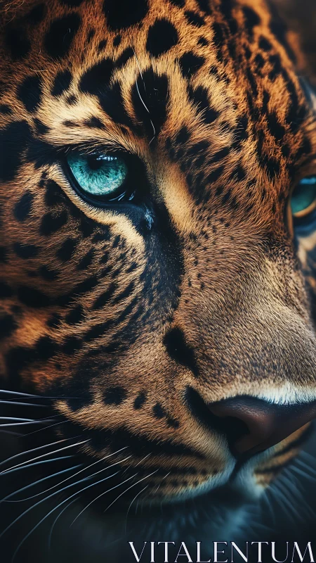 Luminous Leopard: A Piercing Gaze Into Wild Grace.