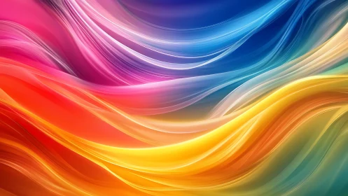 Multilayer spectral light waves form dynamic flowing color gradients