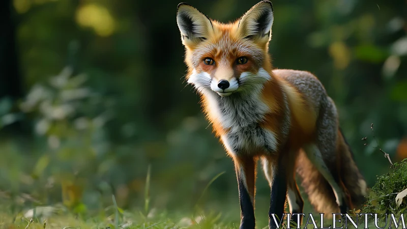 High-detail red fox portrait with shallow depth-of-field bokeh
