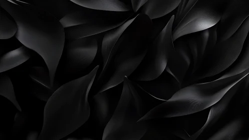 Shadowed velvet petals fold into an abstract midnight tide