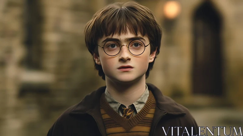 Youthful student portrait uses shallow depth and soft backlighting