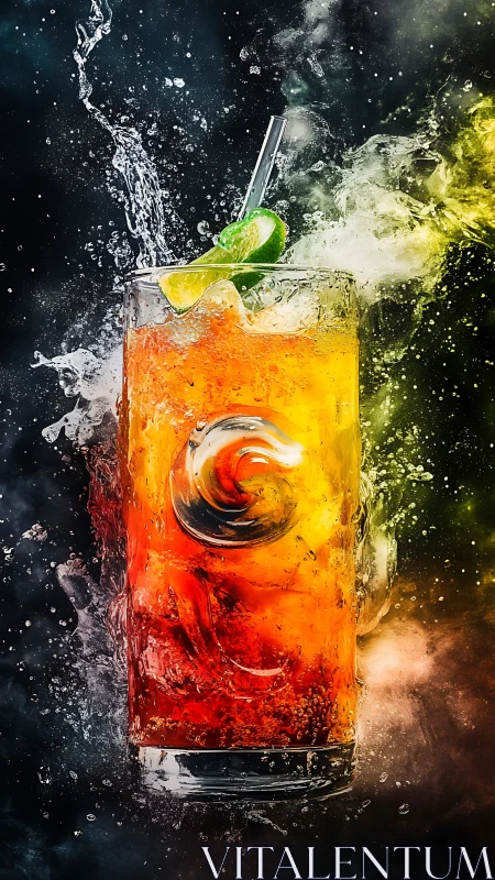 Vibrant Citrus Cocktail Splashing with Energy and Style.