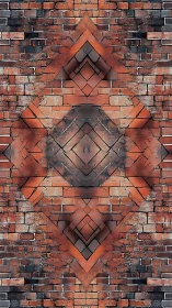 Warm brick mandala of urban geometry and gentle symmetry.