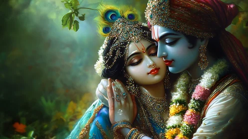 Divine Romance Blooms Where Peacock Feathers Dance