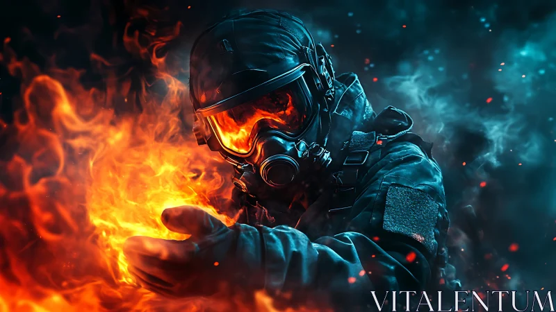 Soldier Channels Inferno While Ice and Flame Battle Within