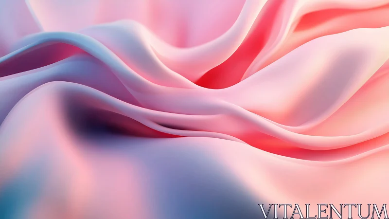 Silken pastel waves drift in soft sunrise gradients of light.