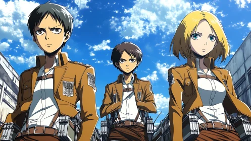 Skybound cadets stride beneath walls of looming danger.