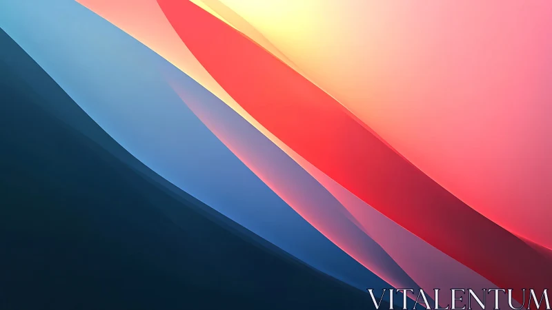 Multilayer gradient ribbons under warm spectral lighting field