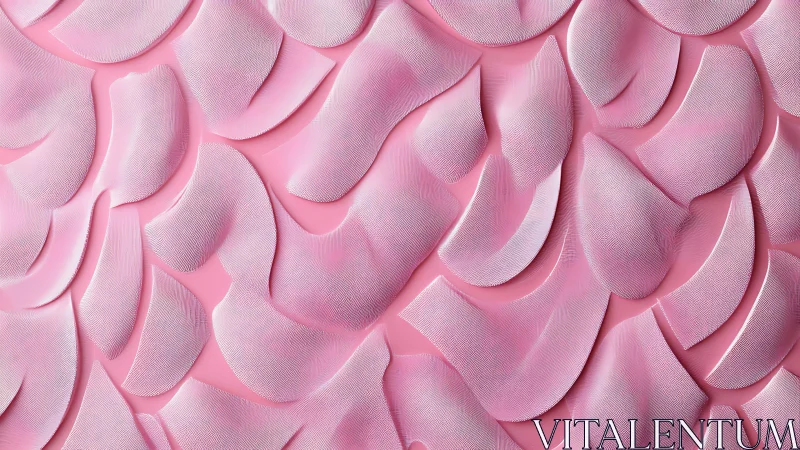 Pink sculpted petals with microtexture on smooth ground.