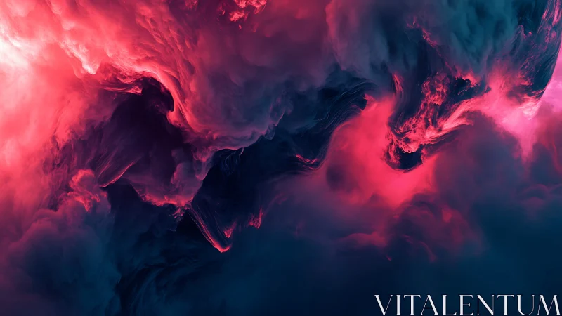 Chromatic plasma vortices in turbulent volumetric nebula field.