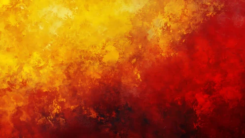 Yellow to red abstract gradient with textured paint strokes.