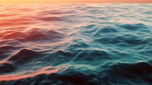 Sunlit ocean swells with cinematic teal and orange grading.