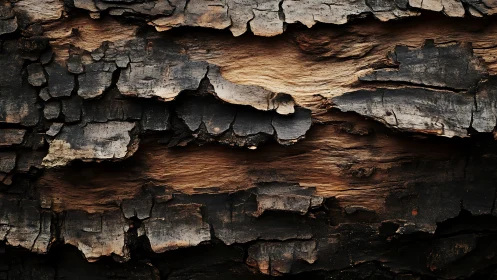 Weathered bark textures whisper quiet forest stories.