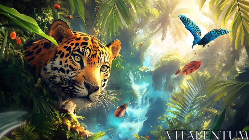 Jungle Sentinel Peers Through Paradise Realms