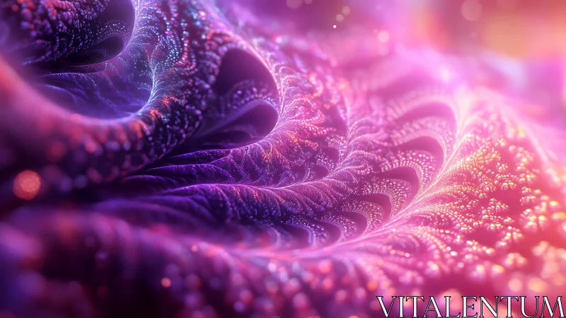 Fractal-like layered surface exhibits luminous microstructures