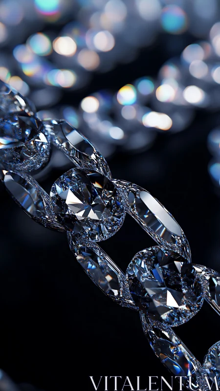 Midnight diamond chain singing in prism-tinted whispers.