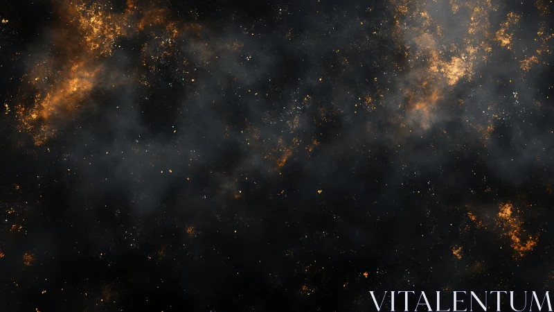 Golden star clouds drifting through a gentle night sky.