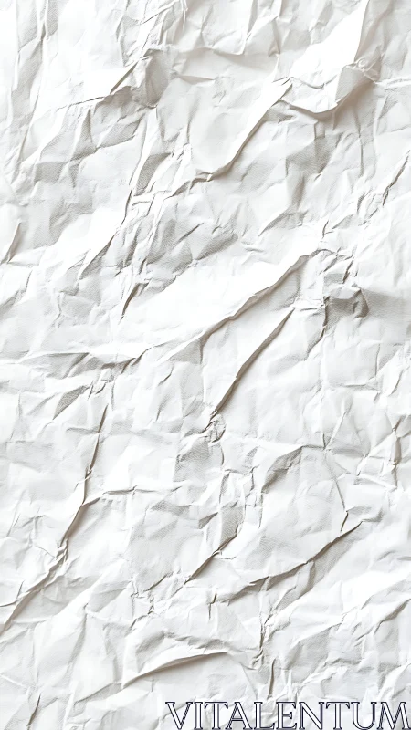 Wrinkled paper landscape folds into quiet abstract mountains