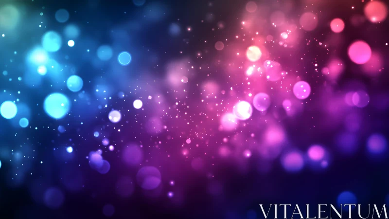 Colorful abstract bokeh lights background in vibrant soft-focus style.