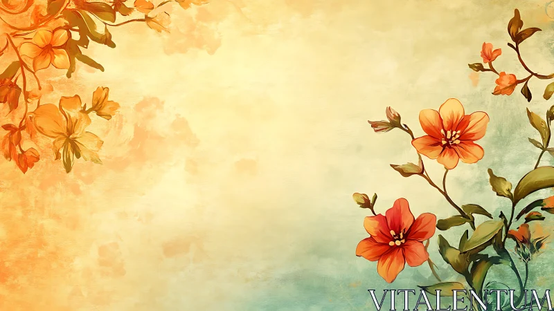 Warm Blossoms Dance Softly Across a Dreamy Garden Canvas.