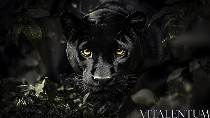 Golden-Eyed Shadow: Jungle's Most Mesmerizing Gaze