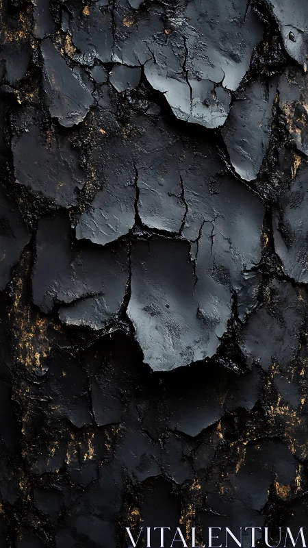 Close-up view of charred tree bark surface pattern texture.