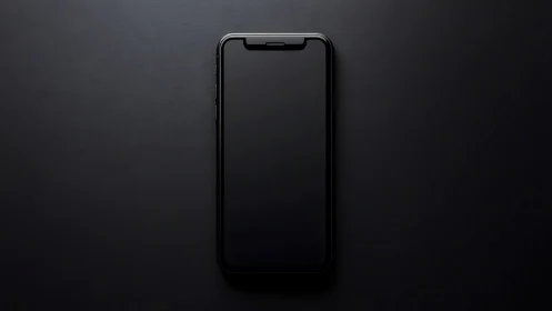 Modern Notch-Display Smartphone on Textured Dark Surface