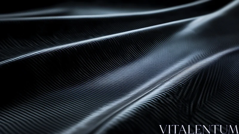 Closeup of glossy black carbon fiber textile surface.