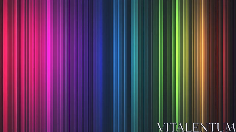 Vertical multicolor light streaks in continuous spectrum field.