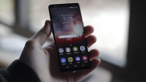 Midnight Interface: Hand-Held Portal to Digital Tomorrow.