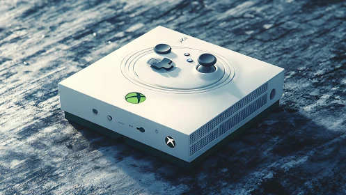 Xbox Series S Console with Custom Controller Design.