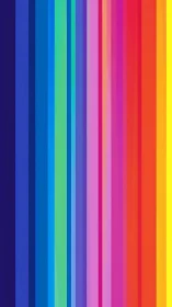 Radiant vertical rainbow stripes gently brighten the scene