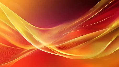 Dynamic Wave Abstract Design in Warm Color Spectrum.