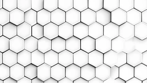 Hexagonal grid surface forms uniform white modular field