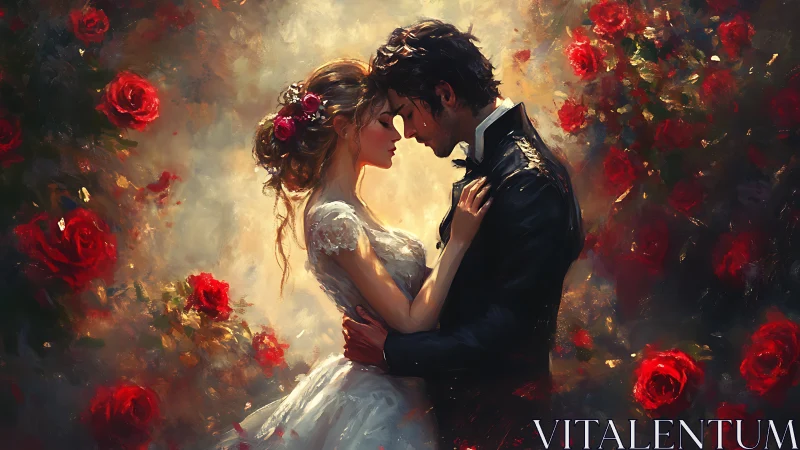 Two Hearts Dancing Through Rose-Scented Flames