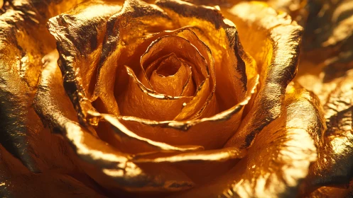 Golden Petals Glow in Luminous Splendor.