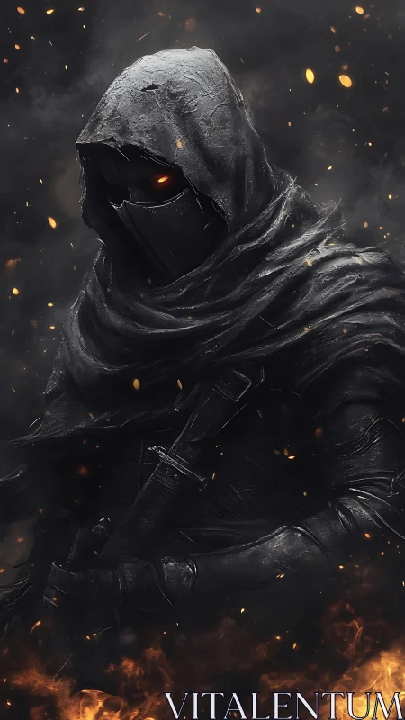 Ashborne shadow knight wrapped in ember-kissed dusk armor.