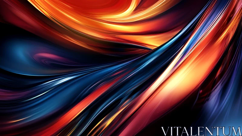 Molten aurora ribbons collide in a liquid neon tempest.