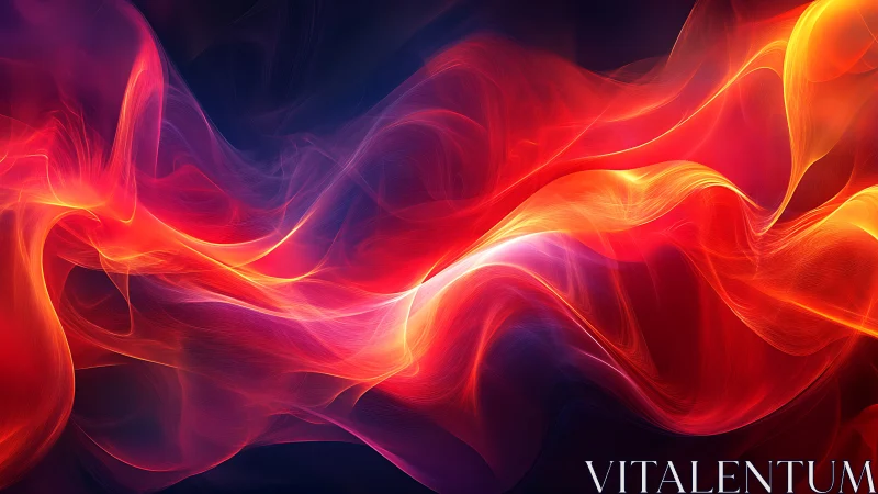 Luminous fluid dynamics: Wave-form energy cascading through prismatic color spectrum.