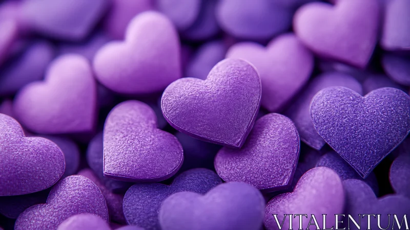 Purple Heart Treasures Glow With Velvet Shimmer