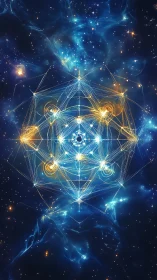 Stellar geometric lattice mapping quantum constellational symmetry.