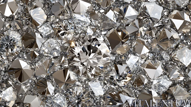 Gemstone traffic jam shimmers in a crystalline collision