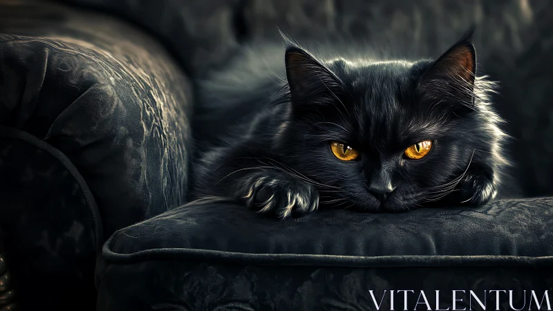 Obsidian Gaze: Where Shadow Meets Amber.