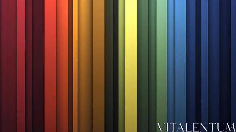 Vertical gradient bars display full spectrum color transition