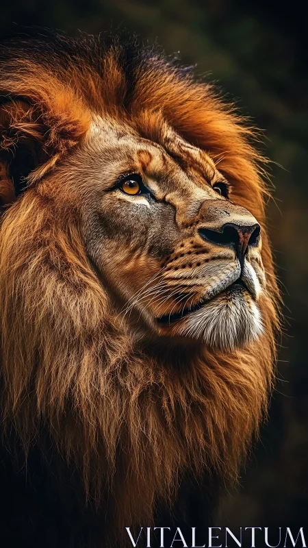 Lion&rsquo;s ember mane leans into twilight, quietly ruling time