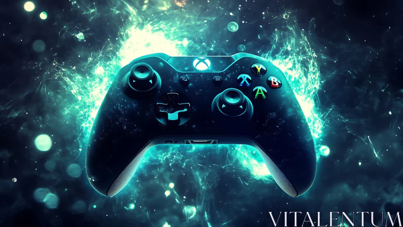 Gaming Controller Electrified by Turquoise Energy
