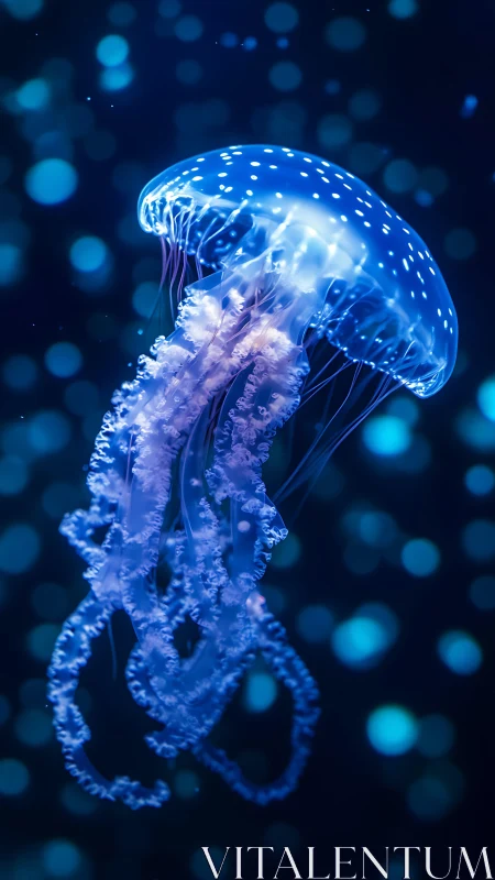 Gentle glowing jellyfish drifting through a dreamy ocean.