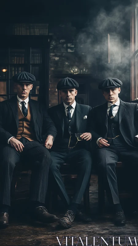 Smoky backroom brothers in razor sharp vintage suits.